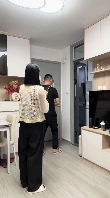 該名新移民婦更分享其新屋狀況。圖片來源：抖音截圖