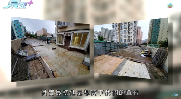 租客疑將平台改成劏房出租，影片截圖，圖片來源︰東張西望。