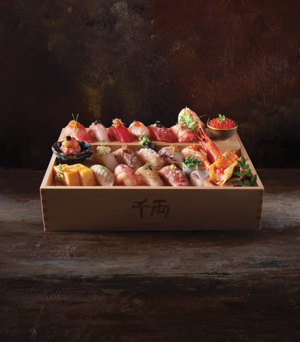 千両20周年限定極上壽司登場  海膽吞拿魚腩卷／炙燒牡丹蝦／松葉蟹伴蟹膏