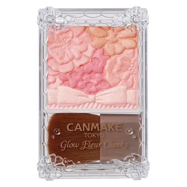 暖黃膚色胭脂推薦｜1. CANMAKE Glow Fleur Cheeks 花漾瑰麗胭脂系列