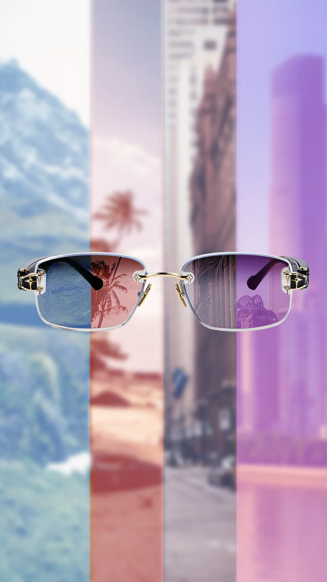 全球首款電子變色智能眼鏡Aura Rx 0.1秒內切換4種顏色！內建隱藏式耳機功能 