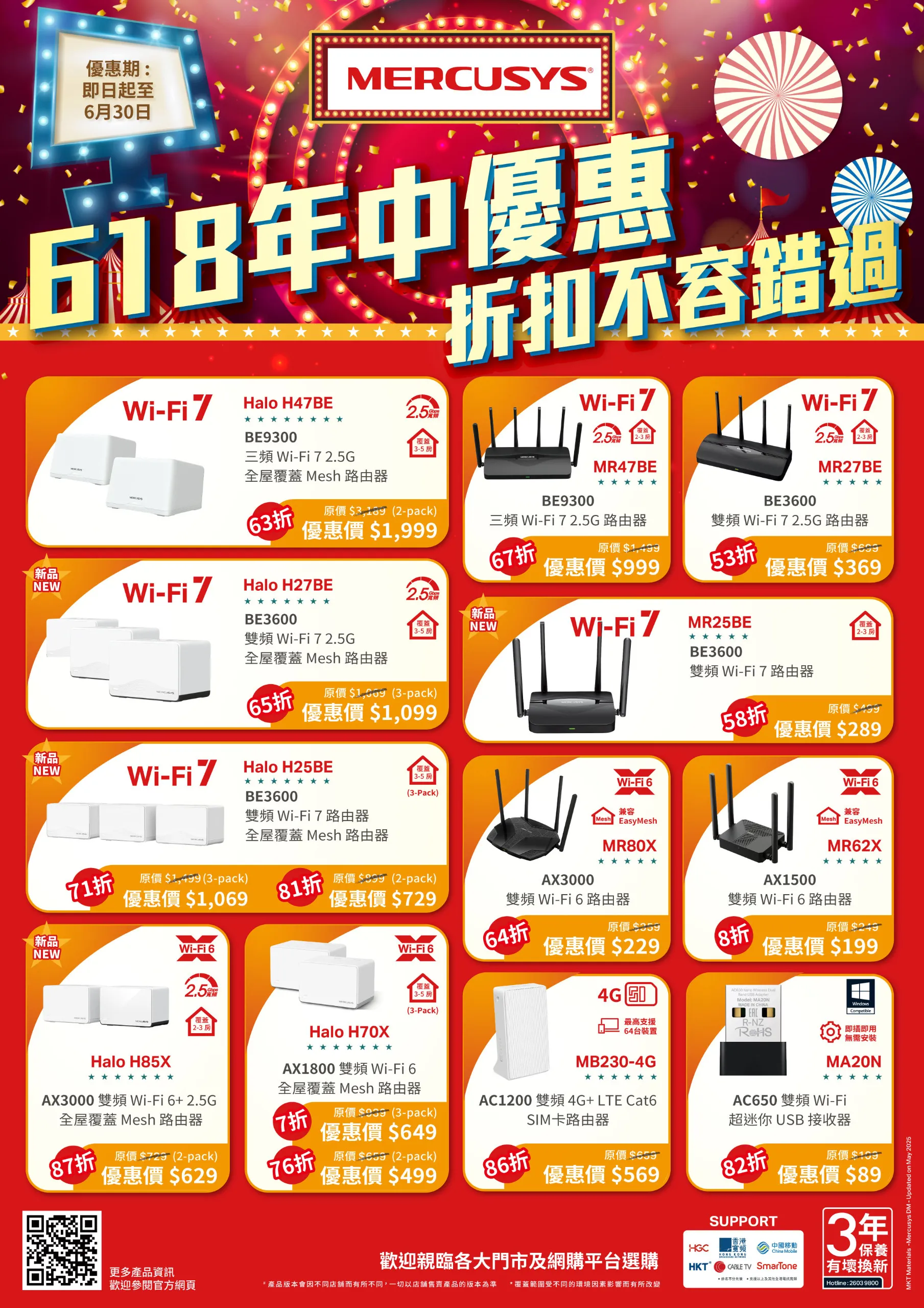 Wi-Fi 7 路由器 618 大劈價！折扣高達 47%、最平 $289 有交易！