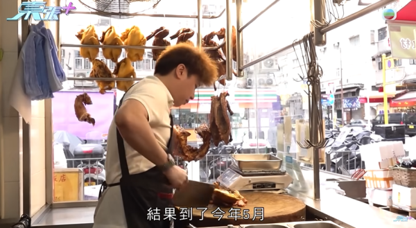 筲箕灣燒味店被偷$6000元，影片截圖，圖片來源︰東張西望。