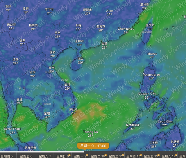 香港或打風？美國GFS預測熱帶氣旋恐生成 6.12最接近香港