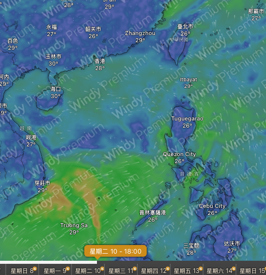 香港或打風？美國GFS預測熱帶氣旋恐生成 6.12最接近香港