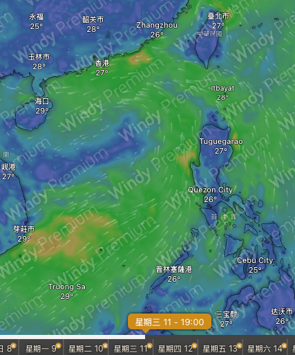 香港或打風？美國GFS預測熱帶氣旋恐生成 6.12最接近香港