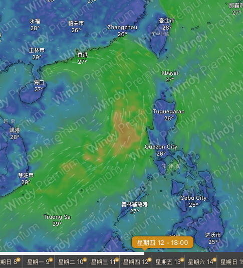 香港或打風？美國GFS預測熱帶氣旋恐生成 6.12最接近香港