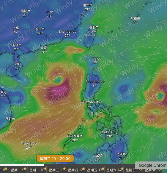 香港或打風？美國GFS預測熱帶氣旋恐生成 6.12最接近香港