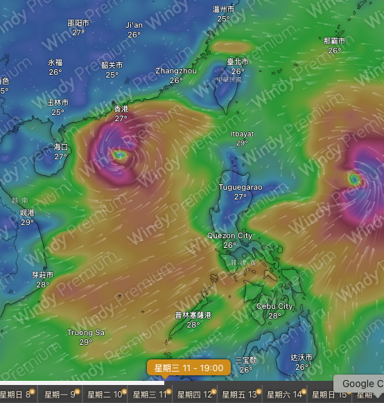 香港或打風？美國GFS預測熱帶氣旋恐生成 6.12最接近香港