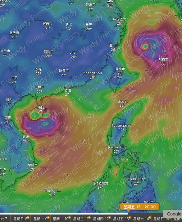 旅行注意|歐美同步預測下周打風?熱帶氣旋料6.12最近本港 另有風球吹向台灣