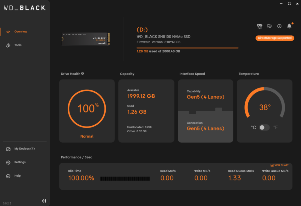 WD_BLACK SN8100 SSD 實測！Sandisk 升級 PCIe 5.0 首作！