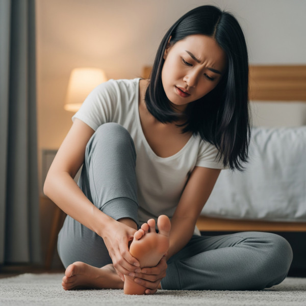 患癌先兆︰手腳持續疼痛或夜間加劇疼痛（AI製圖）