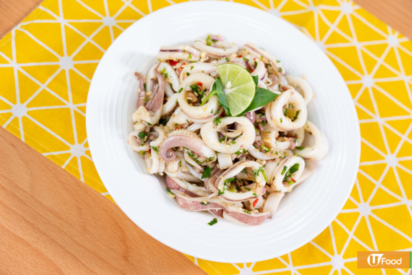 15分鐘完成夏日清爽開胃菜式       泰式酸辣魷魚食譜／鮮嫩彈牙／酸辣過癮