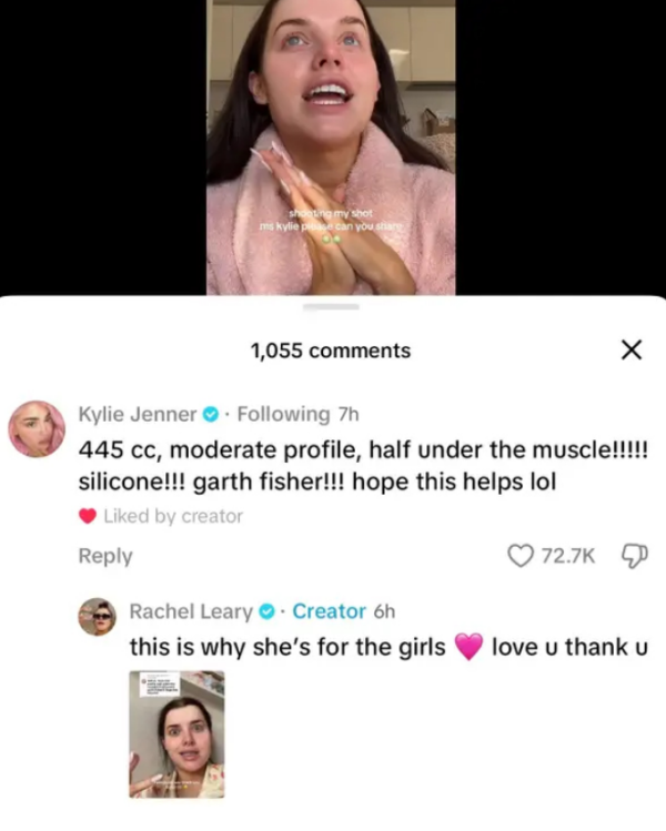  Kylie Jenner坦承隆胸細節