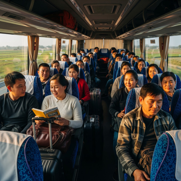 搭長途車實用小貼士（AI製圖）