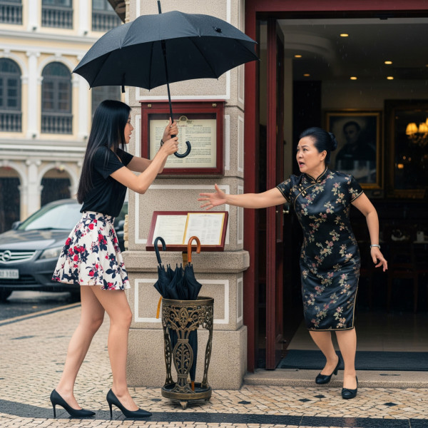 內地女澳門「順手牽遮」被追討 竟遷怒餐廳留一星差評 店主：我到底衰咩？ 