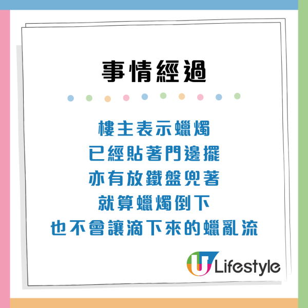 公屋住戶喪母門外點蠟燭 鄰居投訴要求做1事！戶主無奈：未能做好出殯儀式