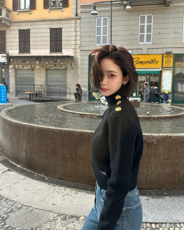 超短髮型推薦4.鮑伯精靈短髮 - Karina@aespa