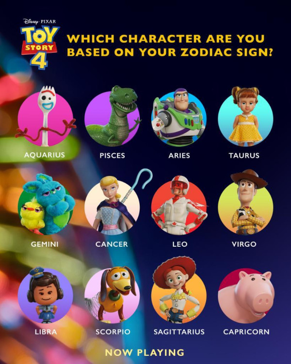 《反斗奇兵4》12星座代表角色 Pixar官方星座配對精準剖析 巴斯是白羊座/胡迪是處女座？
