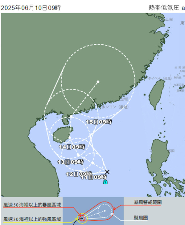 風球蝴蝶風力達「颱風級」料兩度登陸？全球4大氣象機構移動路徑預測