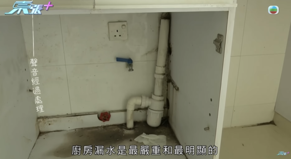 新業主買樓墮「天仙局」，成交前發現漏水因1事照買，影片截圖，圖片來源︰東張西望。