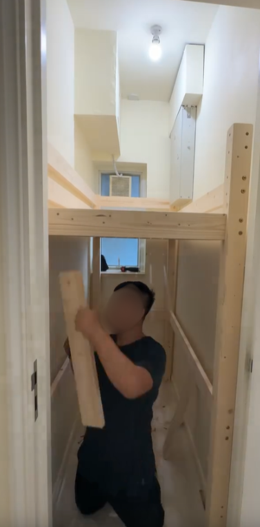 將軍澳16呎工人房大改造，圖片來源︰Threads@52237550ngwu。