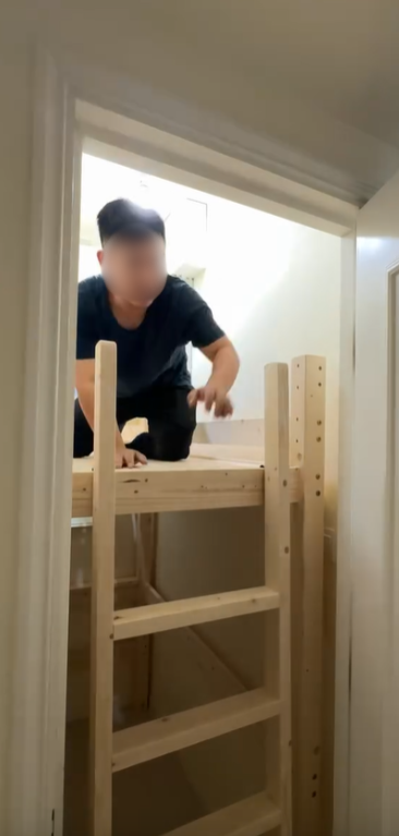 將軍澳16呎工人房大改造，圖片來源︰Threads@52237550ngwu。