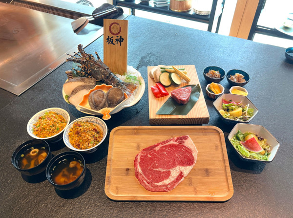 銅鑼灣板神$190起十品鐵板燒 日本A5和牛／帆立貝／大蝦／Ganto雪糕