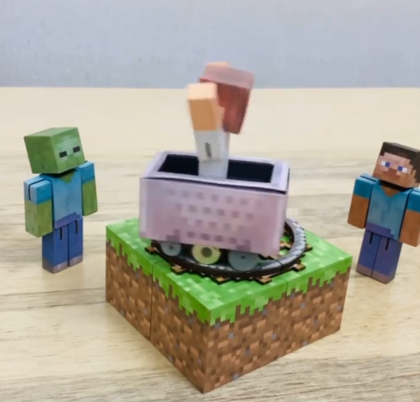 日本創作者用紙和磁鐵打造現實版Minecraft 自由組裝神還原方塊世界!