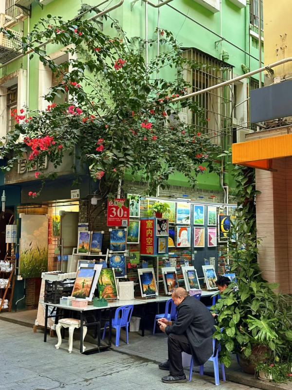 大芬油畫村油畫體驗（圖片來源：小紅書＠尼可和小劉）