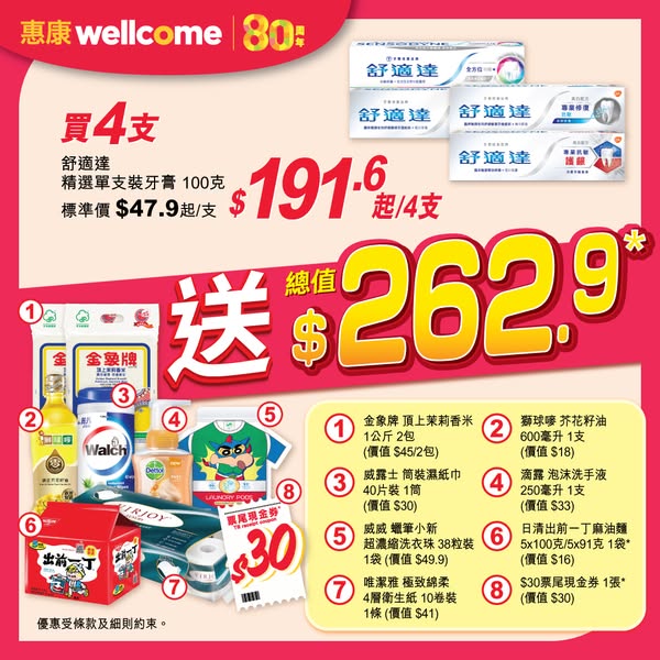 一文睇清惠康今期優惠！買牙膏送逾$262贈品/雪糕兩件77折/新鮮蔬菜$5起