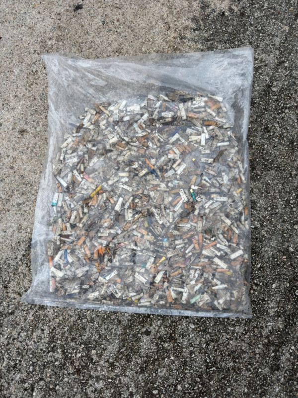 飛鵝山驚變時鐘酒店？港人三號風球行山清出5袋垃圾+過千支煙頭！義工：第一次執到驗孕棒...