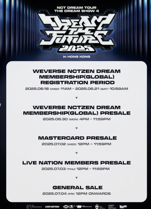 NCT DREAM香港演唱會2025｜首隊韓團登上啟德主場館8月開騷 票價／開售日期／座位表（不斷更新）