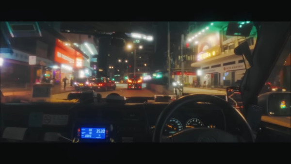 香港夜間的士司機「Sleepless Driver」車Cam片復刻90年代港產片  霓虹燈美景超夢幻！
