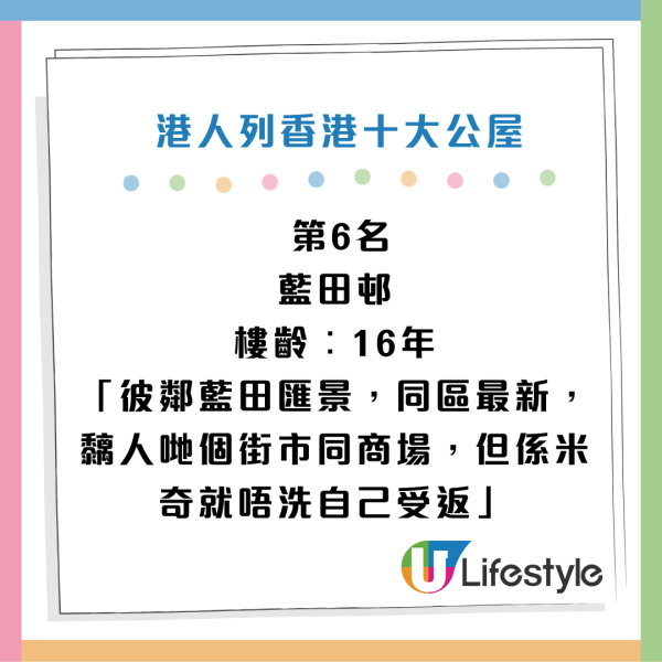 港男嚴選十大優質公屋！第一名港鐵直達兼望海景！網民質疑：世一富昌邨都無？