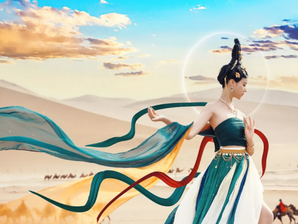 胡杏兒赤腳遊敦煌大曬長腿!與老公手拖手漫步沙漠勁恩愛