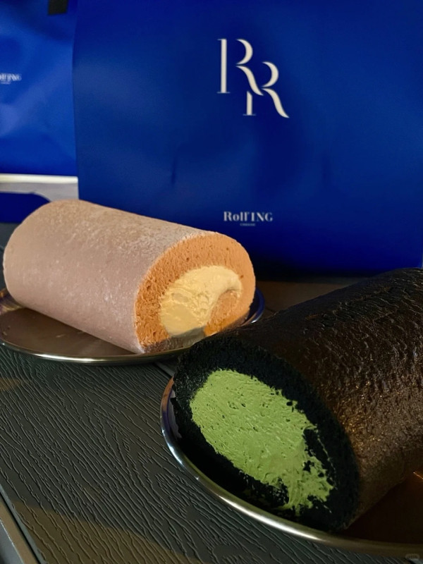 the Roll'ING瑞士卷 黑金抹茶芝士卷（圖片來源：小紅書@the Roll'ING）
