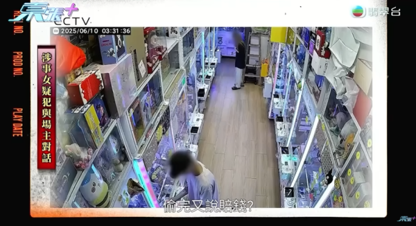 粉嶺夾公仔店遇「雌雄大盜」，節目截圖，圖片來源︰東張西望。