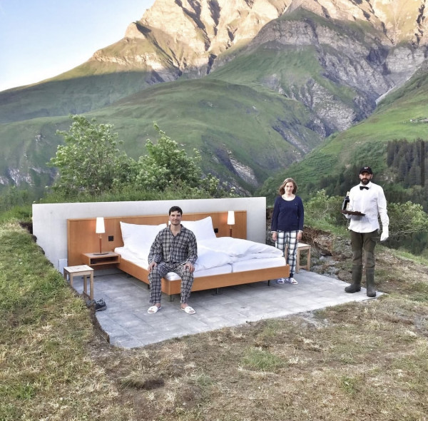 瑞士全開放式露天酒店讓你在大自然中入睡  沒有窗戶/牆壁！望反思全球危機 