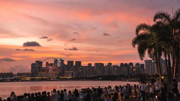 深圳灣公園(圖片來源:創新南山微信公眾號) 深圳灣公園(圖片來源:創新南山微信公眾號)