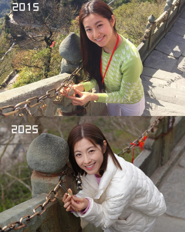 養生之旅湖北篇｜陳自瑤拍旅遊節目重遊武當山 曬10年前對比圖！凍齡美貌被讚越嚟越後生 