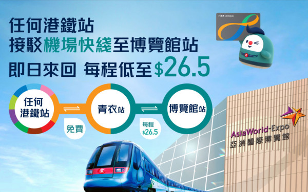 機場快綫全新迪士尼20周年主題列車！8大優惠 小童免費/團體票58折/的士轉乘優惠