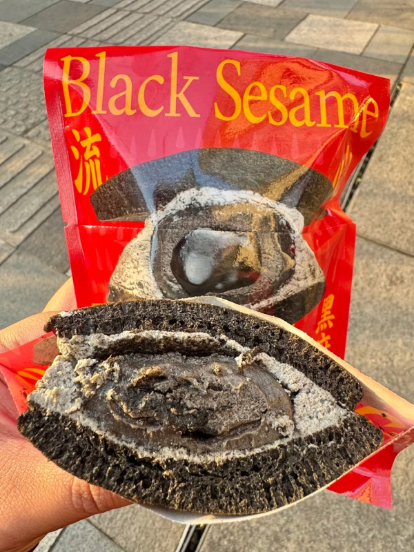 流心黑芝麻團子口味（圖片來源：小紅書@黄油小狗）