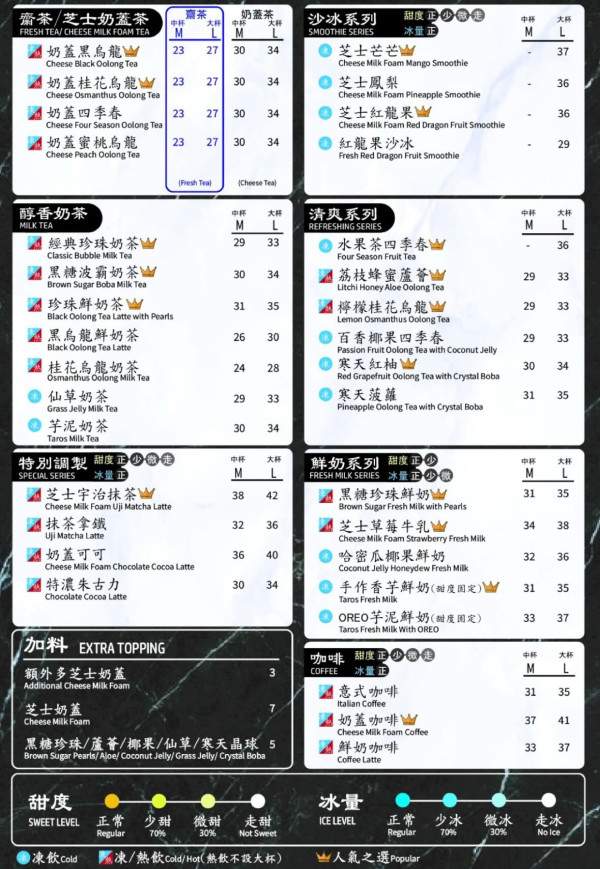 長沙灣手搖店限時推$1茶飲！$5加購黑糖珍珠/仙草/寒天晶球