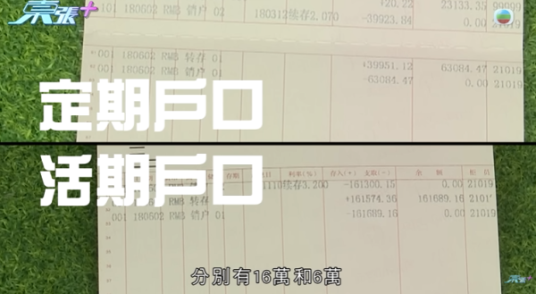 東莞婦22萬存款被凍結，節目截圖，圖片來源︰東張西望。