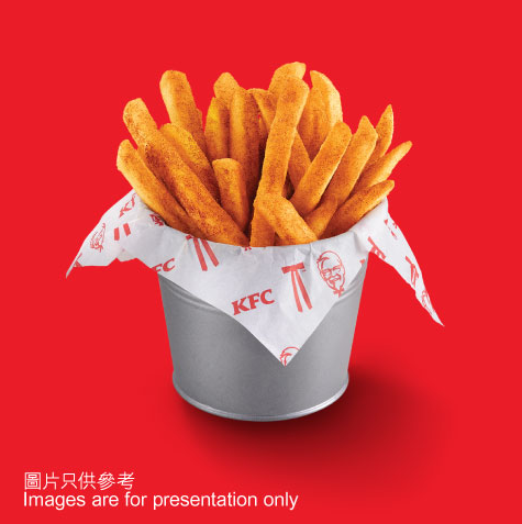 上午11時後：$5粗薯條(普通)配卡真FING辣粉