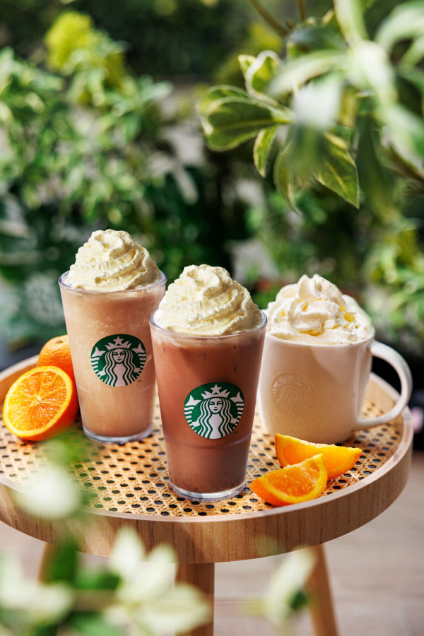 STARBUCKS聯乘BEAMS推出復古旗幟杯具   香橙氣泡特濃咖啡配蘆薈粒粒／香橙朱古力忌廉星冰樂