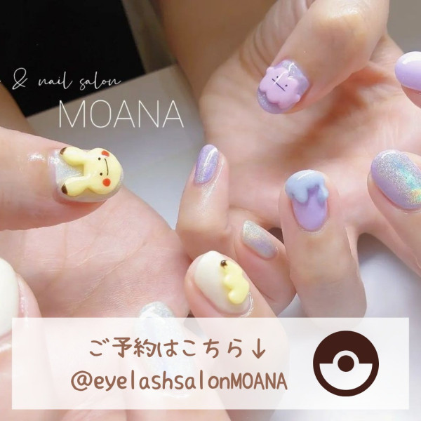 大阪美甲店推薦｜3. eyelash & nail salon MOANAなんば店