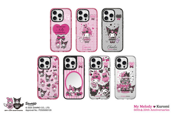  My Melody & Kuromi 粉絲必搶 CASETiFY聯乘系列 6月26日即日開賣