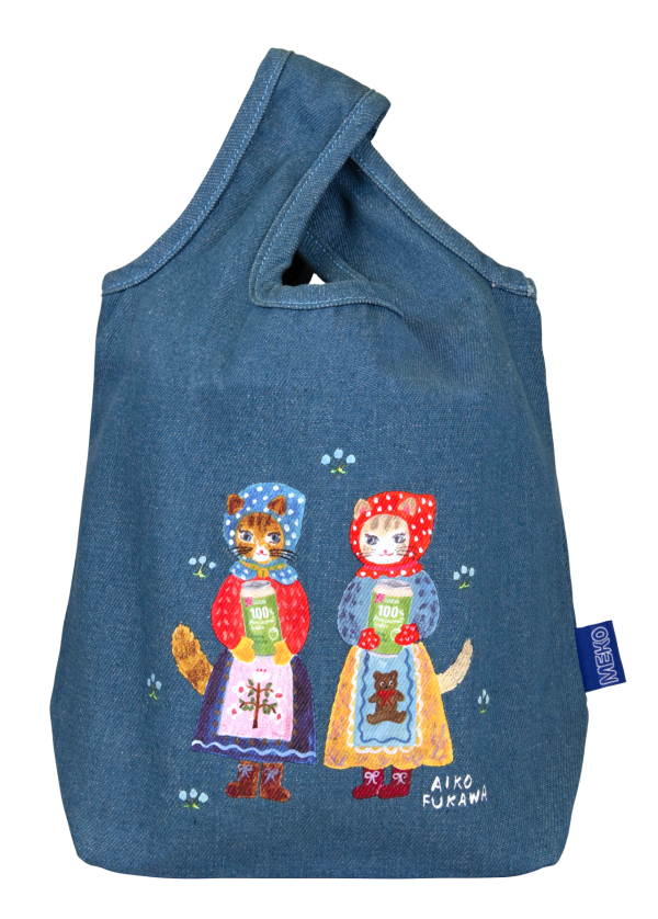 MEKO 100%純椰青水聯乘著名日籍插畫師布川愛子！推夏日限定牛仔小物袋優惠套裝